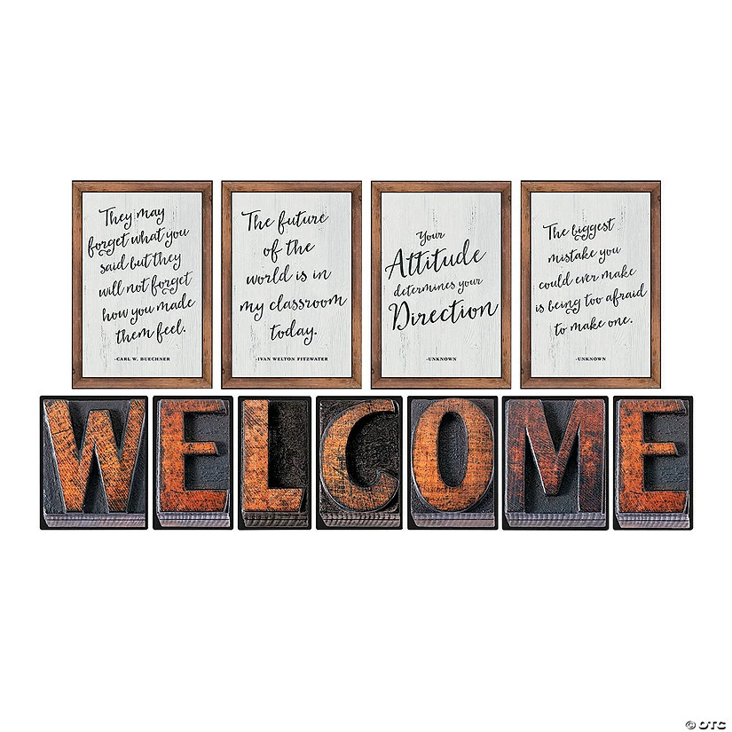 Best Sale 🎉 Schoolgirl Style™ Industrial Chic Welcome Bulletin Board Set - 11 Pc. 🔔 4 Best Sale 🎉 Schoolgirl Style™ Industrial Chic Welcome Bulletin Board Set - 11 Pc. 🔔 - Image 2