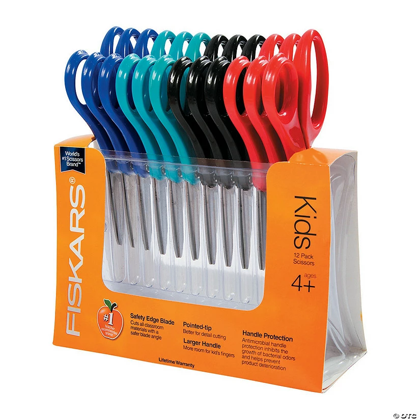 New 🤩 Fiskars® Pointed-Tip Scissors Classpack - 12 Pc. 🛒 4 New 🤩 Fiskars® Pointed-Tip Scissors Classpack - 12 Pc. 🛒 - Image 2