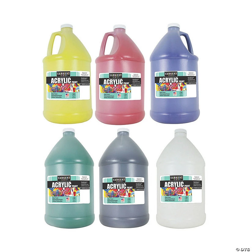 Buy 👍 Sargent Art® Acrylic Paint, 64 oz, Primary Color Set 💯 4 Buy 👍 Sargent Art® Acrylic Paint, 64 oz, Primary Color Set 💯 - Image 2