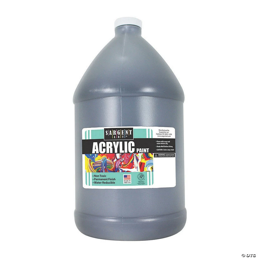 Discount ๐ Sargent Artยฎ Acrylic Paint, Black, 64 oz Bottle ๐ 4 Discount ๐ Sargent Artยฎ Acrylic Paint, Black, 64 oz Bottle ๐ - Image 2