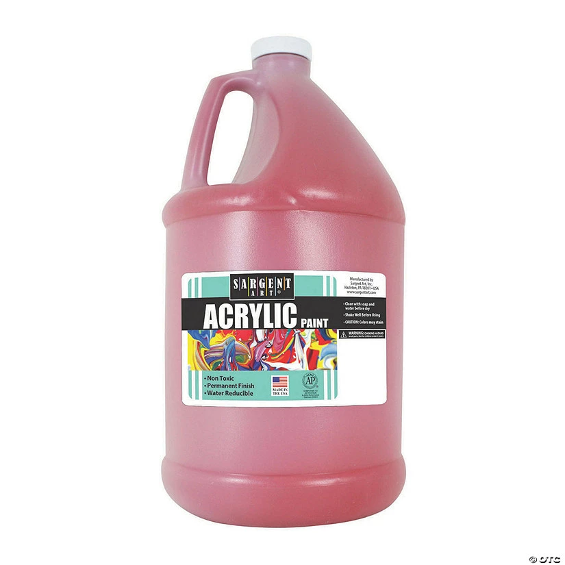 Outlet 🧨 Sargent Art® Acrylic Paint, Red, 64 oz Bottle 🧨 4 Outlet 🧨 Sargent Art® Acrylic Paint, Red, 64 oz Bottle 🧨 - Image 2