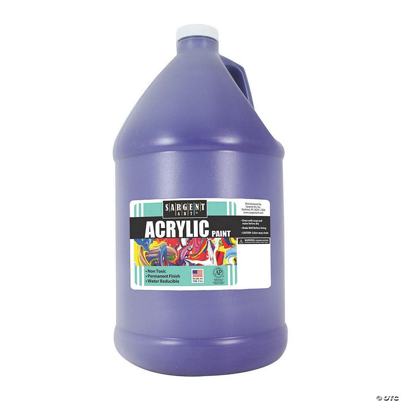 Brand new 🔔 Sargent Art® Acrylic Paint, Violet, 64 oz Bottle (Half Gallon) 🤩 4 Brand new 🔔 Sargent Art® Acrylic Paint, Violet, 64 oz Bottle (Half Gallon) 🤩 - Image 2