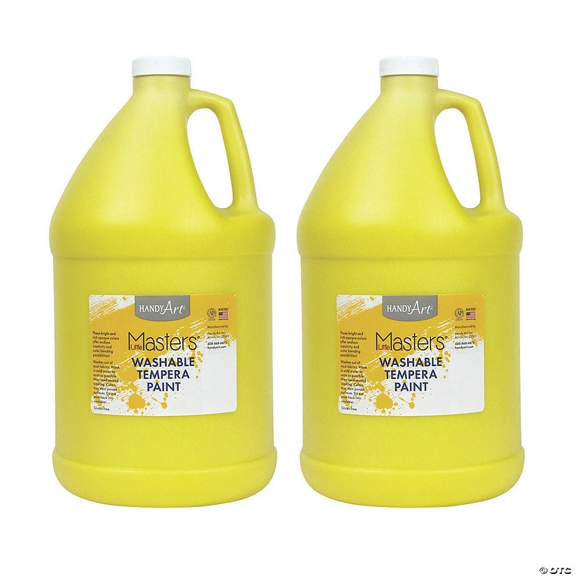 Deals 👍 Handy Art® Little Masters™ Washable Tempera Paint, Gallon, Yellow, Pack of 2 🛒 4 Deals 👍 Handy Art® Little Masters™ Washable Tempera Paint, Gallon, Yellow, Pack of 2 🛒 - Image 2