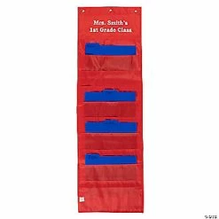 Wholesale 😀 Personalized Red File Folder Storage Pocket Chart 🔔