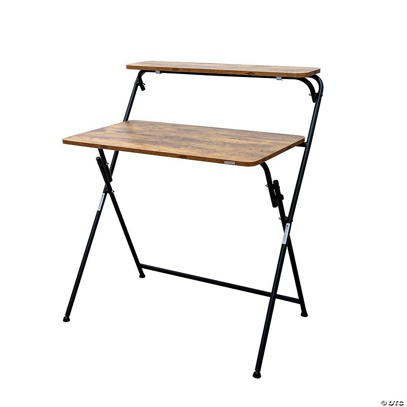 Flash Sale ⭐ SOFSYS USA - Modern Folding Desk 863, Two-Tier 🔔 4 Flash Sale ⭐ SOFSYS USA - Modern Folding Desk 863, Two-Tier 🔔 - Image 2