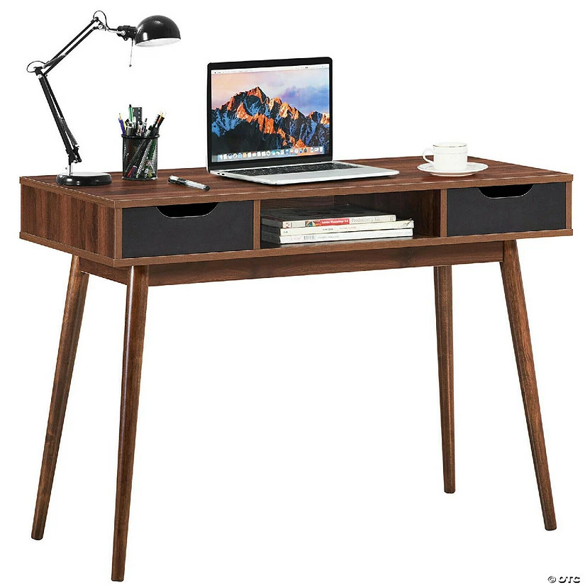 Top 10 ⭐ Costway Computer Desk Writing Table w/ Drawers Laptop PC Workstation Home Walnut 🎉 4 Top 10 ⭐ Costway Computer Desk Writing Table w/ Drawers Laptop PC Workstation Home Walnut 🎉 - Image 2