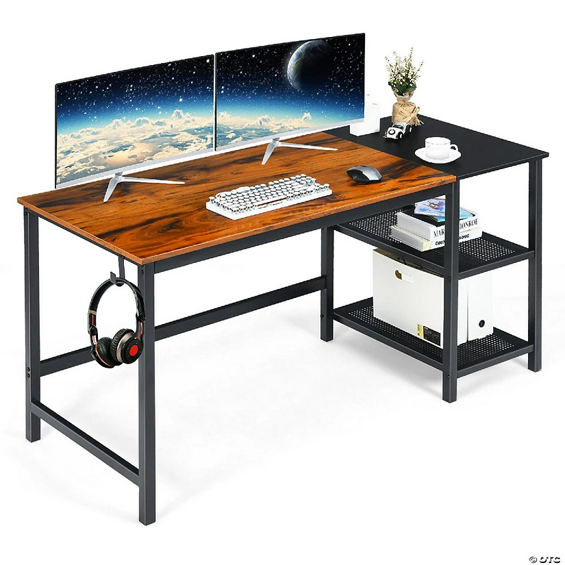 Best reviews of โ๏ธ Costway 59'' Home Office Computer Desk Study Laptop Table Detachable Shelf Rustic ๐ 4 Best reviews of โ๏ธ Costway 59'' Home Office Computer Desk Study Laptop Table Detachable Shelf Rustic ๐ - Image 2