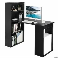 Buy 🥰 Costway Computer Desk Writing Workstation Office w/6-Tier Storage Shelves Black ⭐ 5 Buy 🥰 Costway Computer Desk Writing Workstation Office w/6-Tier Storage Shelves Black ⭐ -BTSE Shop 14271794