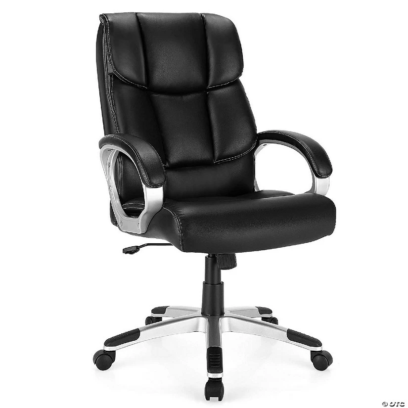 Promo ๐ฅ Costway Executive High Back Big & Tall Leather Adjustable Computer Desk Chair โค๏ธ 4 Promo ๐ฅ Costway Executive High Back Big & Tall Leather Adjustable Computer Desk Chair โค๏ธ - Image 2