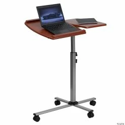 Budget ⭐ Emma + Oliver Cherry Angle and Height Adjustable Mobile Laptop Computer Table 😉 -BTSE Shop 14314839