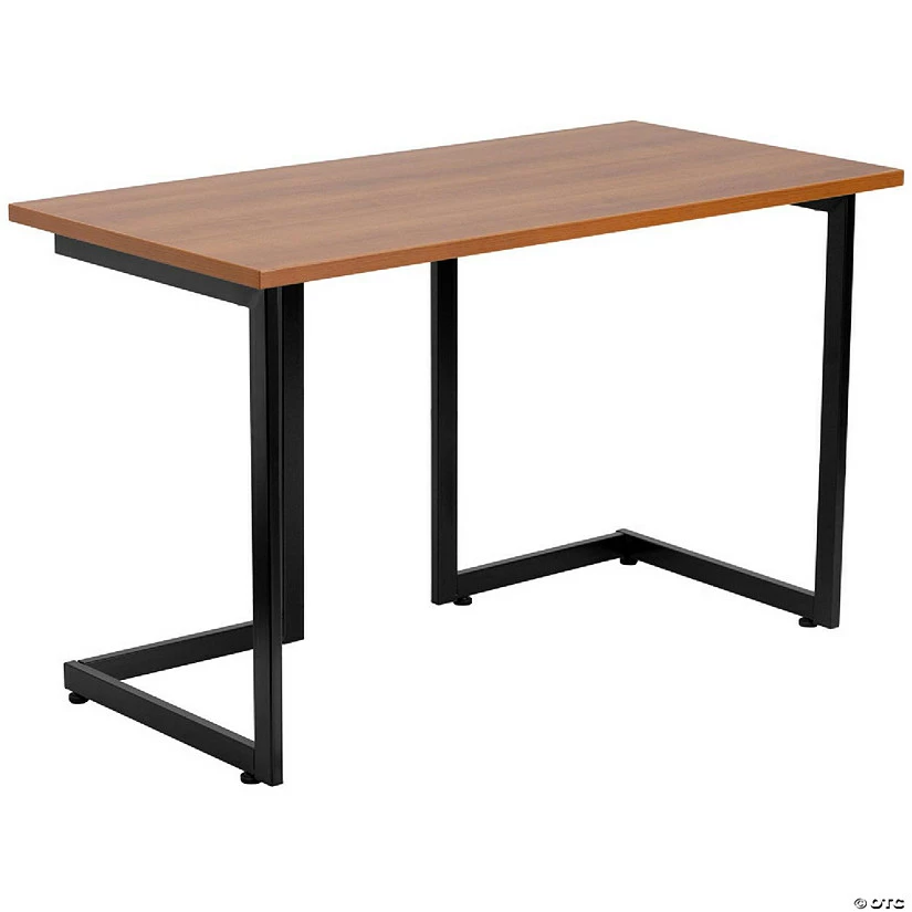 Cheapest ๐ Emma + Oliver Cherry Computer Desk with Black Metal Frame ๐งจ 4 Cheapest ๐ Emma + Oliver Cherry Computer Desk with Black Metal Frame ๐งจ - Image 2