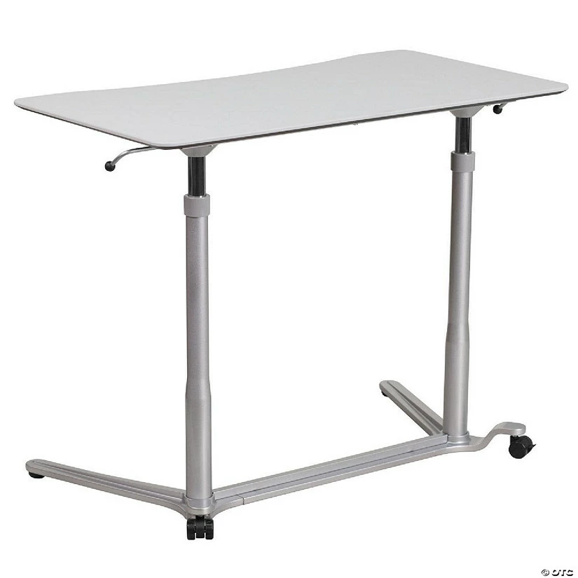 Top 10 💯 Emma + Oliver Sit-Down, Stand-Up Light Gray Computer Ergonomic Desk 💯 4 Top 10 💯 Emma + Oliver Sit-Down, Stand-Up Light Gray Computer Ergonomic Desk 💯 - Image 2