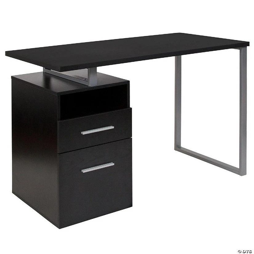 Best reviews of ๐ Emma + Oliver Dark Ash Wood Grain Finish Computer Desk with Two Drawers โ 4 Best reviews of ๐ Emma + Oliver Dark Ash Wood Grain Finish Computer Desk with Two Drawers โ - Image 2