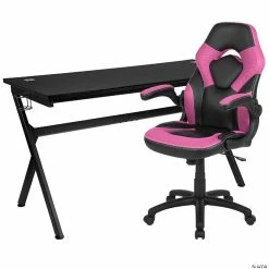 Deals ๐ Emma + Oliver Black/Pink Gaming Desk Bundle - Cup & Headphone Holders/Mouse Pad Top ๐ 5 Deals ๐ Emma + Oliver Black/Pink Gaming Desk Bundle - Cup & Headphone Holders/Mouse Pad Top ๐ -BTSE Shop 14314941