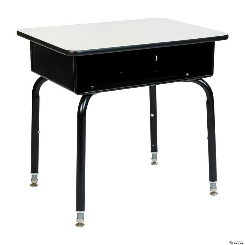 Best Sale โจ Emma + Oliver Gray Student Desk with Open Front Metal Book Box - School Desk ๐ 4 Best Sale โจ Emma + Oliver Gray Student Desk with Open Front Metal Book Box - School Desk ๐ - Image 2