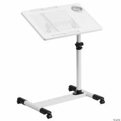 Cheapest ๐ Emma + Oliver White Adjustable Height Steel Mobile Computer Desk โ 5 Cheapest ๐ Emma + Oliver White Adjustable Height Steel Mobile Computer Desk โ -BTSE Shop 14314963