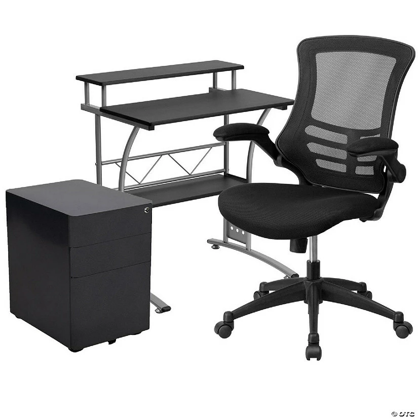 Wholesale โจ Emma + Oliver Work From Home Kit-Computer Desk, Ergonomic Office Chair, Mobile Filing Cabinet ๐ 4 Wholesale โจ Emma + Oliver Work From Home Kit-Computer Desk, Ergonomic Office Chair, Mobile Filing Cabinet ๐ - Image 2