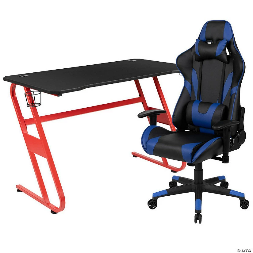 Cheapest ๐ Emma + Oliver Gaming Bundle-Desk, Cup Holder/Headphone Hook & Blue Reclining Chair โ๏ธ 4 Cheapest ๐ Emma + Oliver Gaming Bundle-Desk, Cup Holder/Headphone Hook & Blue Reclining Chair โ๏ธ - Image 2