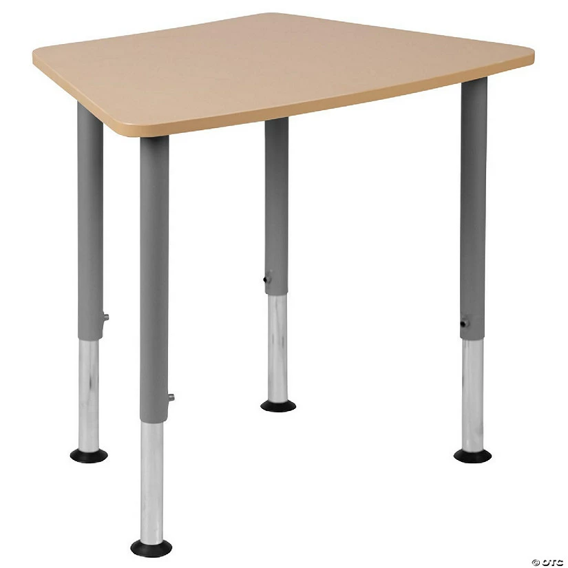 Cheap ⭐ Emma + Oliver Hex Natural Collaborative Adjustable Student Desk - Home and Classroom ✨ 4 Cheap ⭐ Emma + Oliver Hex Natural Collaborative Adjustable Student Desk - Home and Classroom ✨ - Image 2