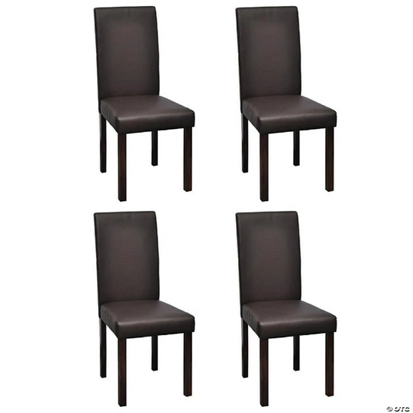 Brand new ๐ VidaXL Dining Chairs 4 pcs Brown Faux Leather chair โ๏ธ 4 Brand new ๐ VidaXL Dining Chairs 4 pcs Brown Faux Leather chair โ๏ธ - Image 2