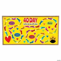 Outlet โจ 40 Day Lenten Journey with Jesus Bulletin Board Set ๐