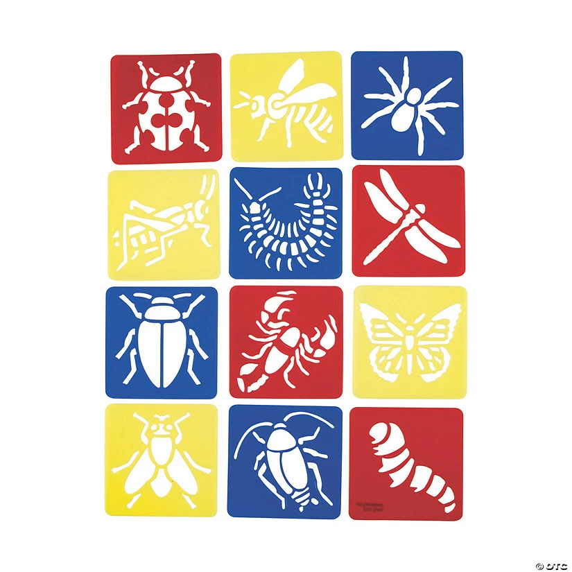 Wholesale โค๏ธ Big Bug Stencils - 12 Pc. ๐ 4 Wholesale โค๏ธ Big Bug Stencils - 12 Pc. ๐ - Image 2