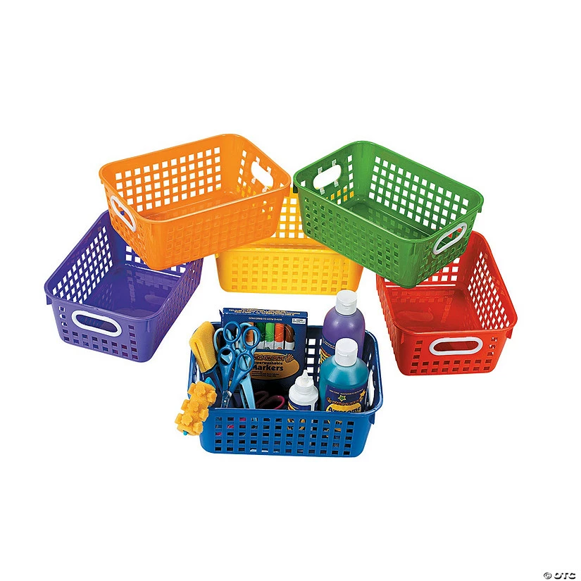 Promo ๐ Classroom Storage Tall Baskets with Handles - 6 Pc. ๐ 4 Promo ๐ Classroom Storage Tall Baskets with Handles - 6 Pc. ๐ - Image 2