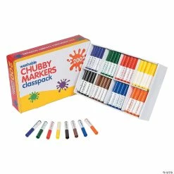 Outlet ๐ฏ 8-Color Chubby Washable Marker Classpack - 200 Pc. ๐
