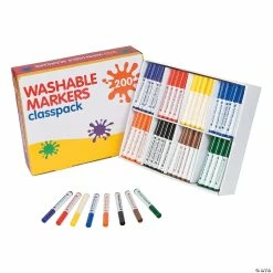 Promo ๐ 8-Color Washable Marker Classpack - 200 Pc. ๐