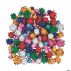 Coupon ๐ Acrylic Glitter Pom-Poms - 150 Pc. โค๏ธ