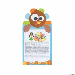 Promo 🌟 All About Turkeys Writing Prompt Craft Kit - Makes 24 😀