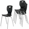 Best Sale 💯 Bintiva NAAR Series School Student Stack Chair - 18" Black - Pack of 4 Chairs 😍 -BTSE Shop bintiva naar series school student stack chair 18 black pack of 4 chairs14304903NOWA