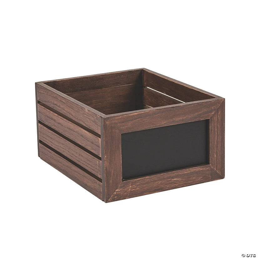 Budget 🧨 Brown Wooden Crate with Chalkboard Labels 😍 3 Budget 🧨 Brown Wooden Crate with Chalkboard Labels 😍