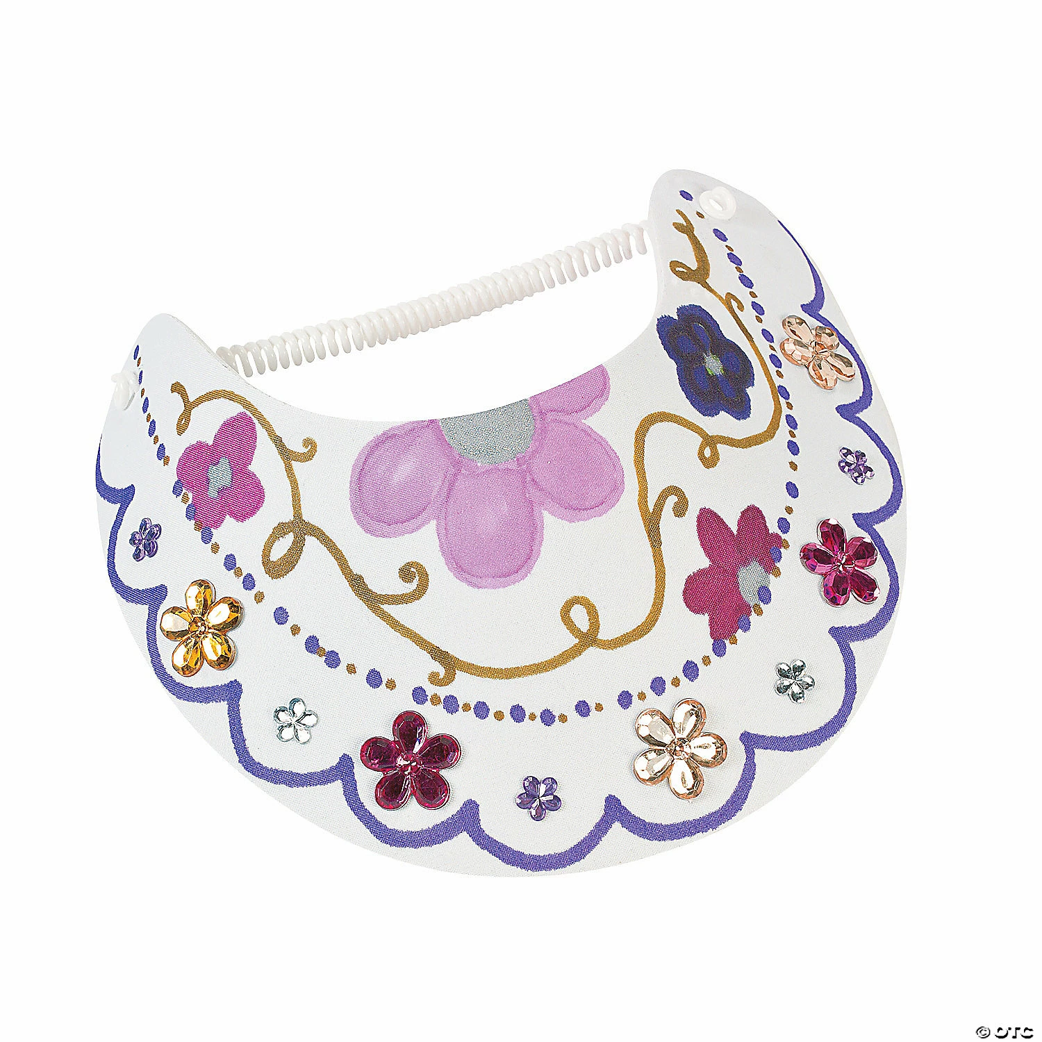 Best Pirce 🛒 Bulk DIY White Coil Visors - 48 Pc. ⭐ 4 Best Pirce 🛒 Bulk DIY White Coil Visors - 48 Pc. ⭐ - Image 2