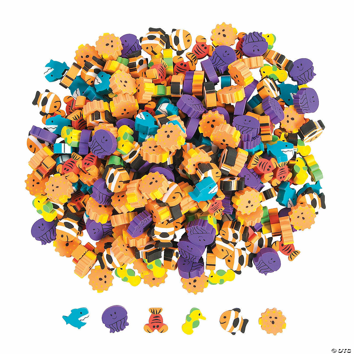 Budget ๐ Bulk Sea Life Eraser Assortment - 300 Pc. ๐ 3 Budget ๐ Bulk Sea Life Eraser Assortment - 300 Pc. ๐