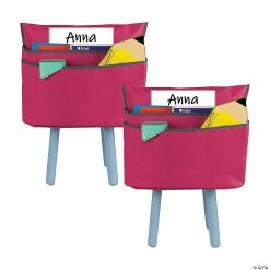Budget 🎉 C-Line® Large Chair Cubbie™, 17", Sunset Red, Pack of 2 😍