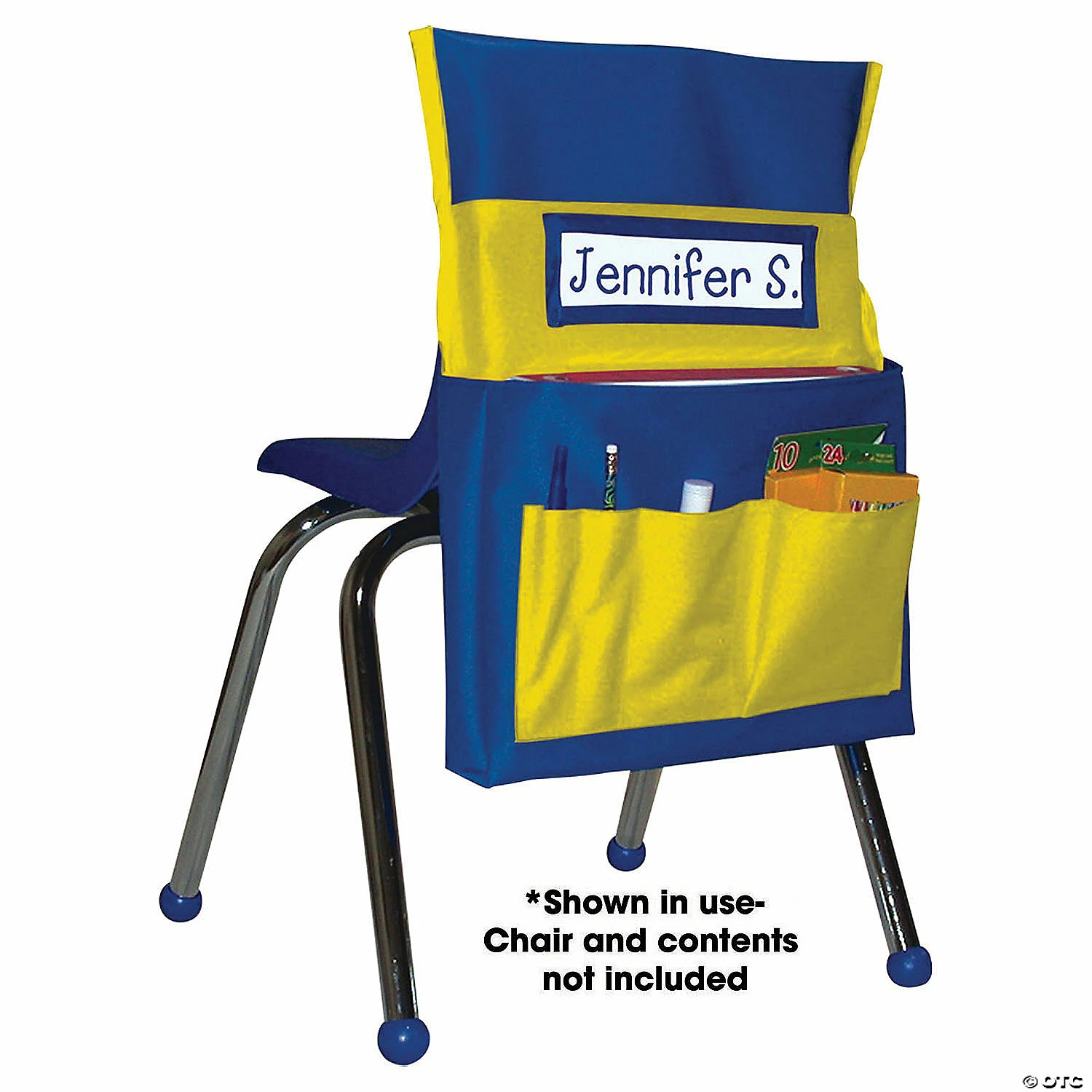 Buy 😍 Chairback Buddy™ Pocket Chart, Blue/Yellow, Pack of 2 ⌛ 4 Buy 😍 Chairback Buddy™ Pocket Chart, Blue/Yellow, Pack of 2 ⌛ - Image 2