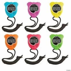 Best Pirce 😍 Champion Sports Stop ⌚ Watch, Neon Colors, Set of 6 😍
