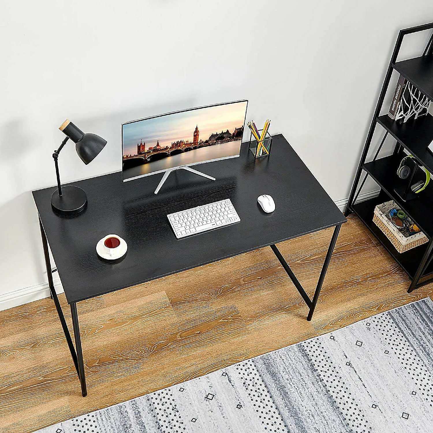 Best deal ๐คฉ Coavas Computer Desk Large Study Desk Simple Writing Table Workstation for Home, Black Wood Tabletop with Black Frame, 47 ๐ 6 Best deal ๐คฉ Coavas Computer Desk Large Study Desk Simple Writing Table Workstation for Home, Black Wood Tabletop with Black Frame, 47 ๐ - Image 4