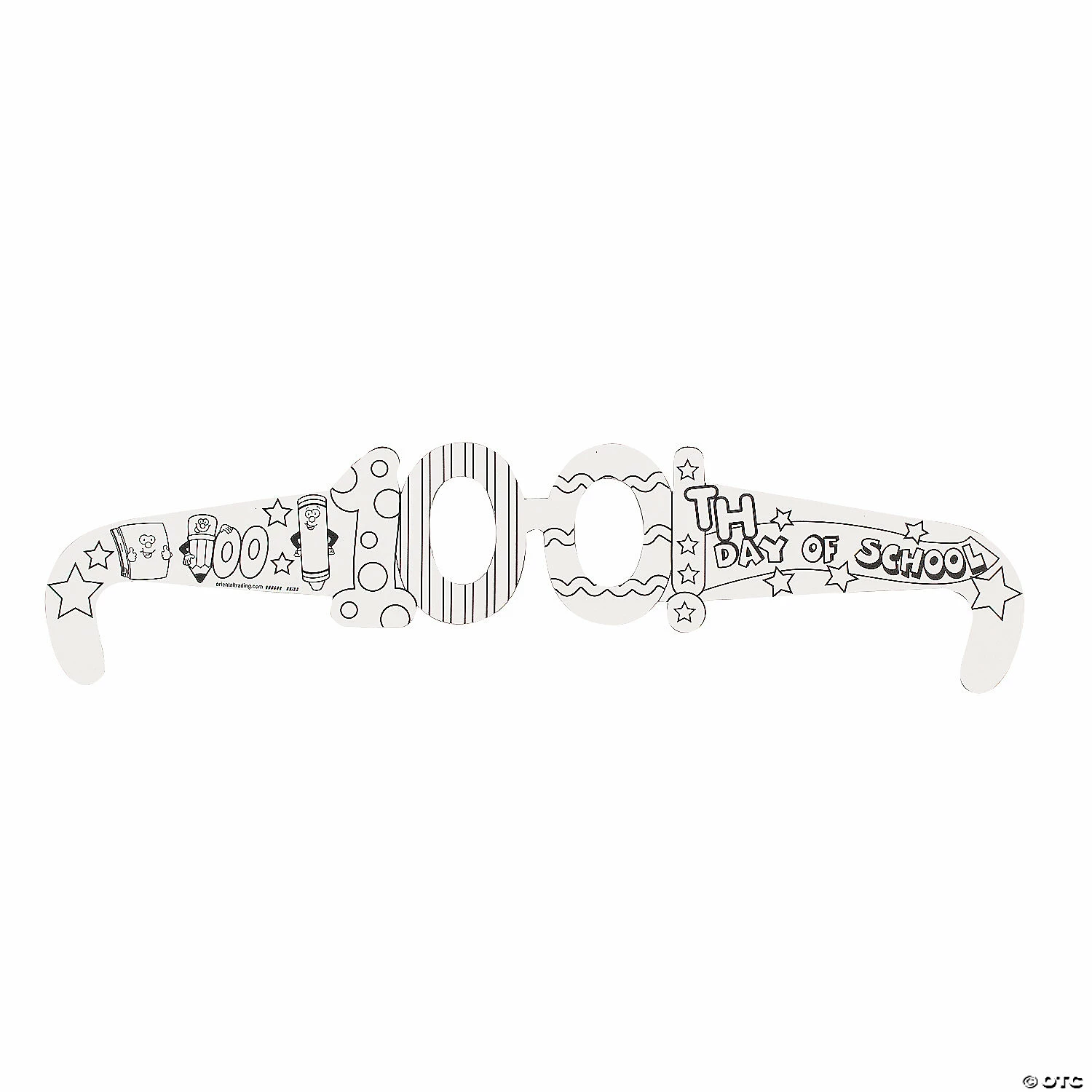 Deals ๐ Color Your Own 100th Day of School Glasses - 12 Pc. ๐ 4 Deals ๐ Color Your Own 100th Day of School Glasses - 12 Pc. ๐ - Image 2