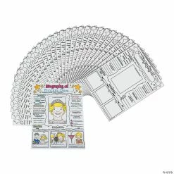 Deals ❤️ Color Your Own All About a Biography Posters - 30 Pc. 🤩