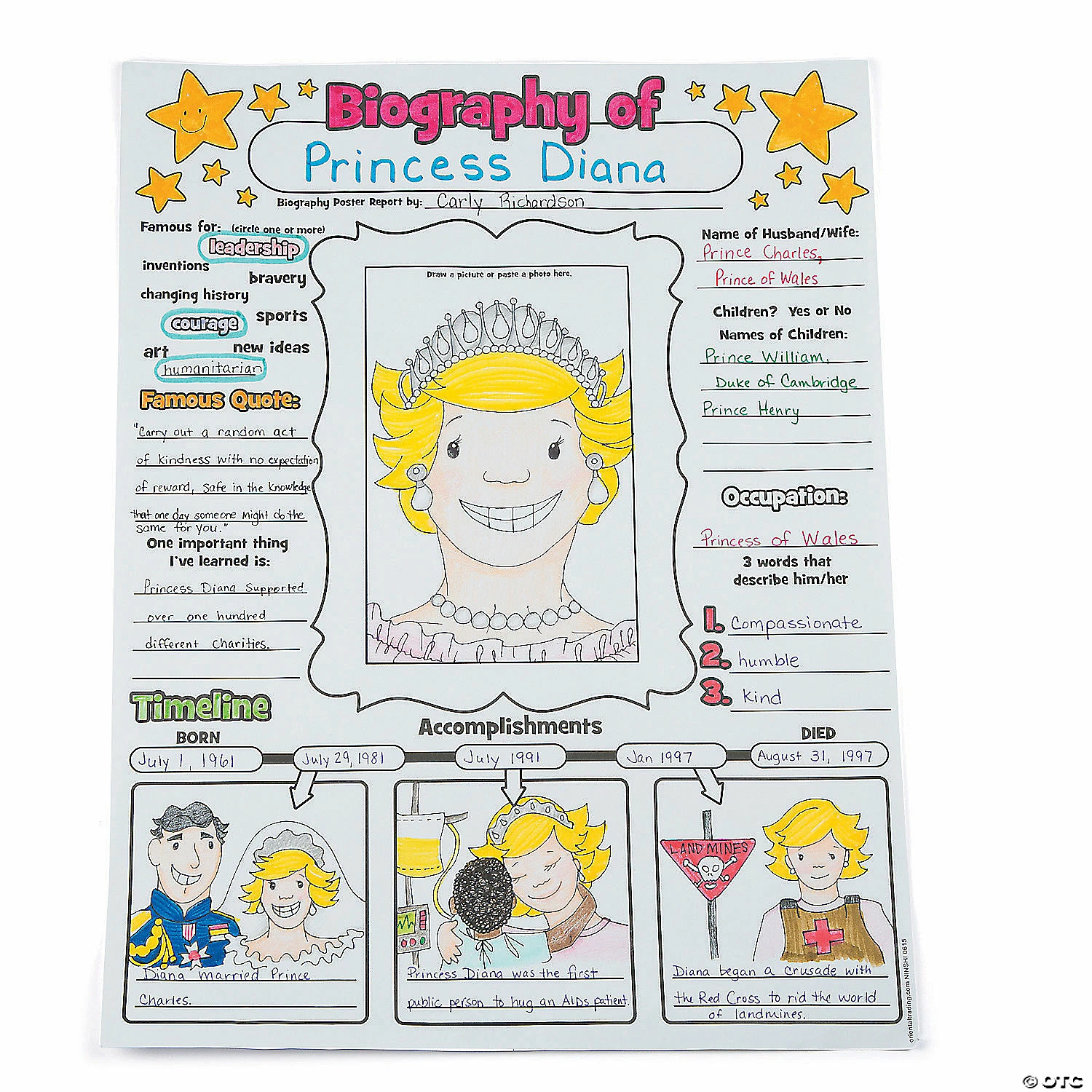 Deals ❤️ Color Your Own All About a Biography Posters - 30 Pc. 🤩 4 Deals ❤️ Color Your Own All About a Biography Posters - 30 Pc. 🤩 - Image 2