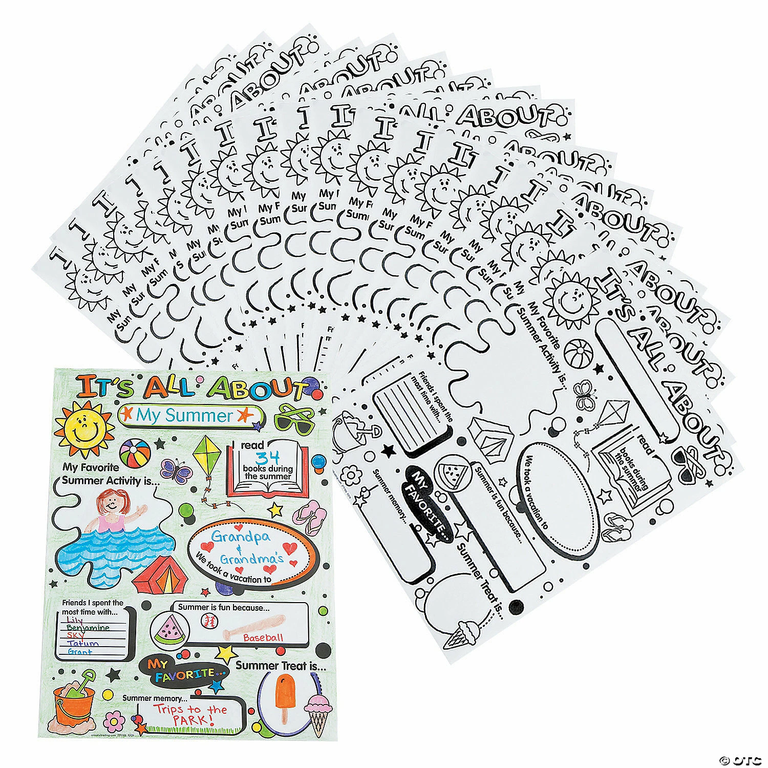 Best Pirce 😀 Color Your Own All About My 🌞 Summer Posters - 30 Pc. 🧨 3 Best Pirce 😀 Color Your Own All About My 🌞 Summer Posters - 30 Pc. 🧨