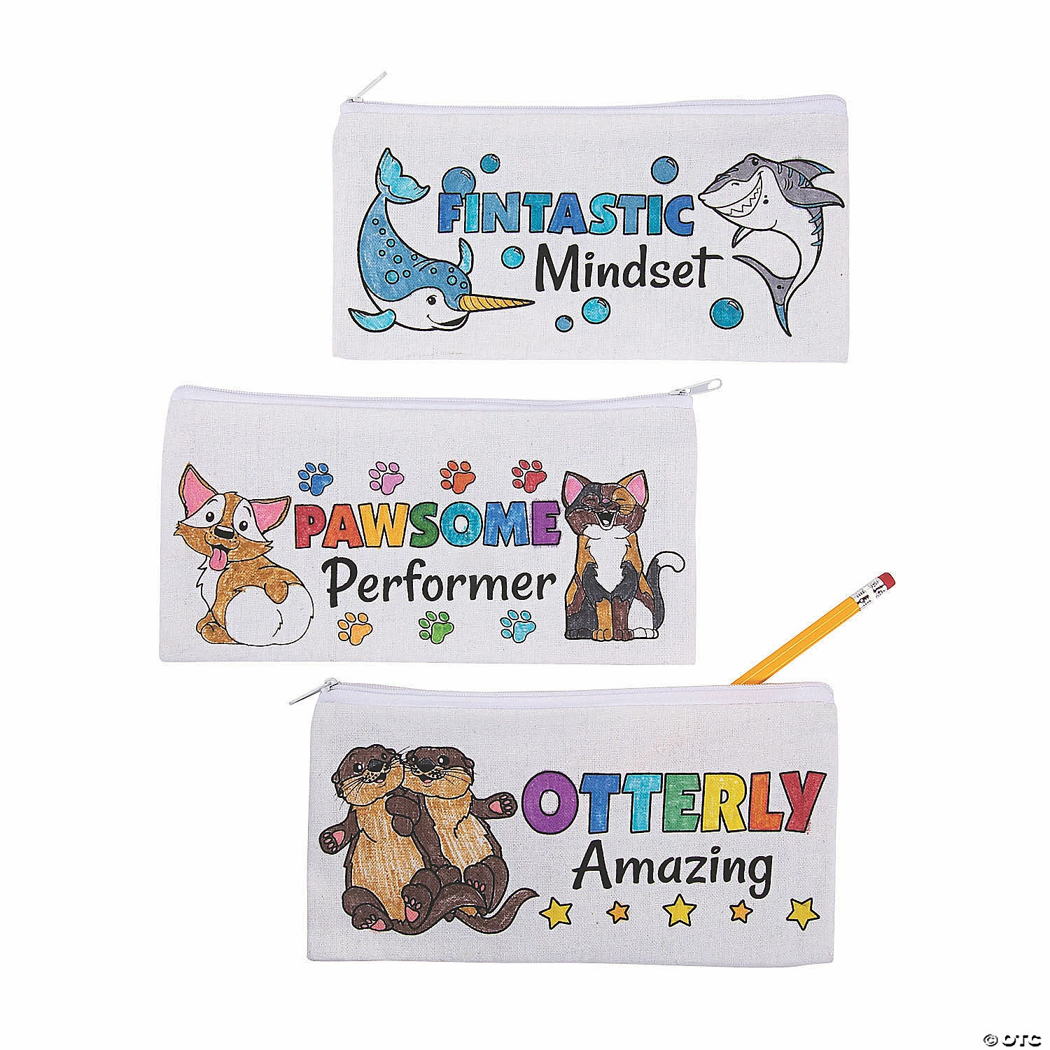 Deals ๐งจ Color Your Own Canvas Positive Pals Pencil Cases - 12 Pc. ๐ฅ 4 Deals ๐งจ Color Your Own Canvas Positive Pals Pencil Cases - 12 Pc. ๐ฅ - Image 2