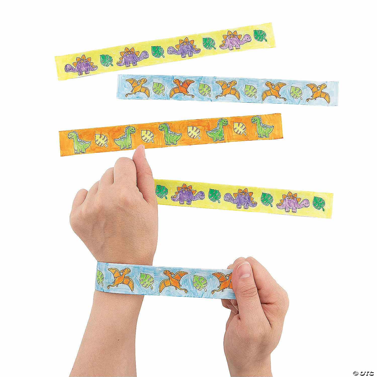 Deals 🤩 Color Your Own Dinosaur Slap Bracelets - 48 Pc. 😀 4 Deals 🤩 Color Your Own Dinosaur Slap Bracelets - 48 Pc. 😀 - Image 2