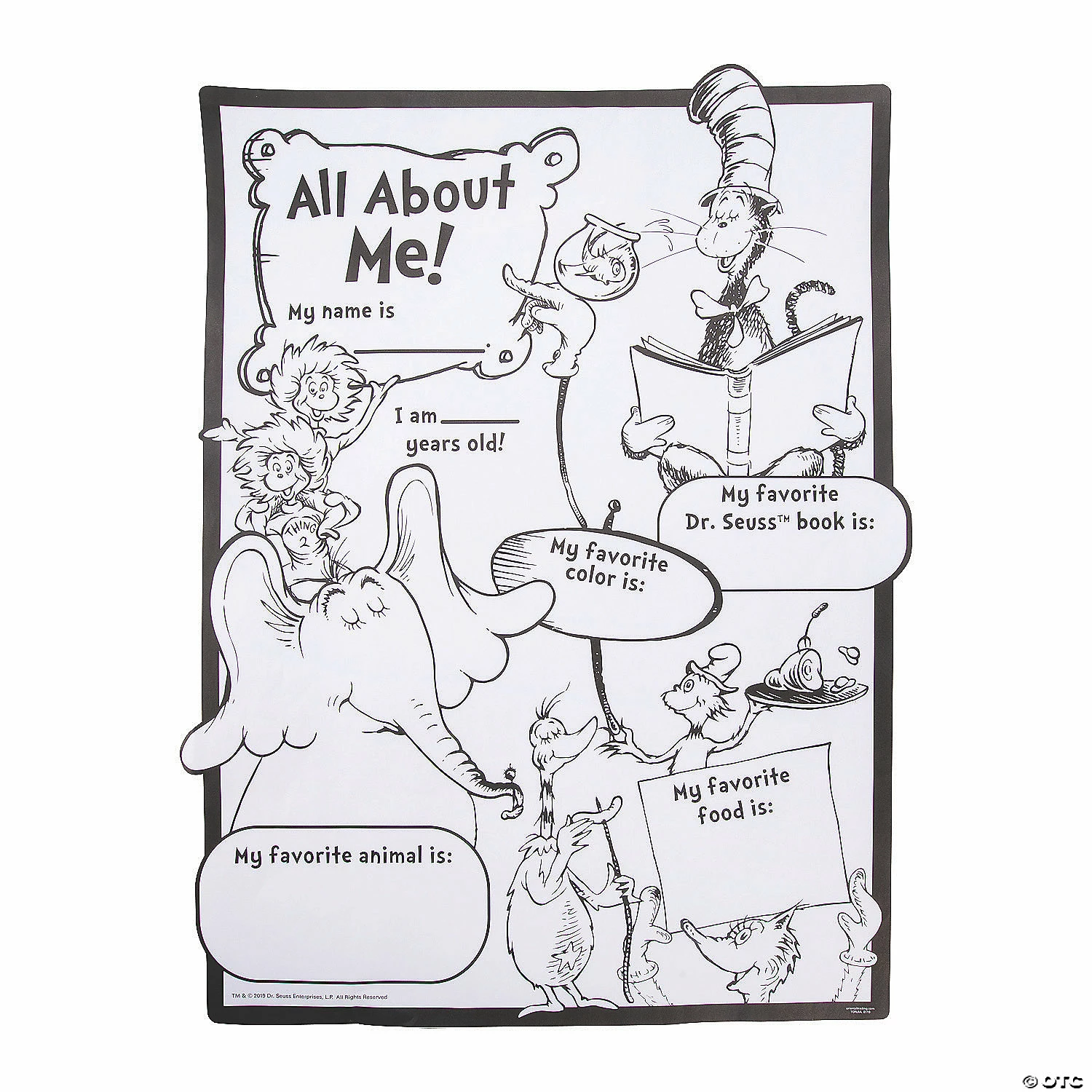 Cheapest 👍 Color Your Own Dr. Seuss™ “All About Me” Posters - 30 Pc. 🛒 3 Cheapest 👍 Color Your Own Dr. Seuss™ “All About Me” Posters - 30 Pc. 🛒