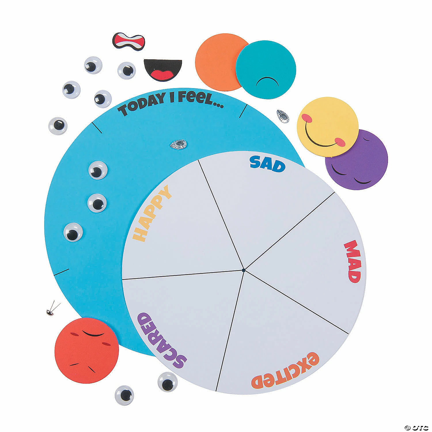 Brand new ✨ Color Your Own How I Feel Wheel Craft Kit - 12 Pc. ✨ 4 Brand new ✨ Color Your Own How I Feel Wheel Craft Kit - 12 Pc. ✨ - Image 2