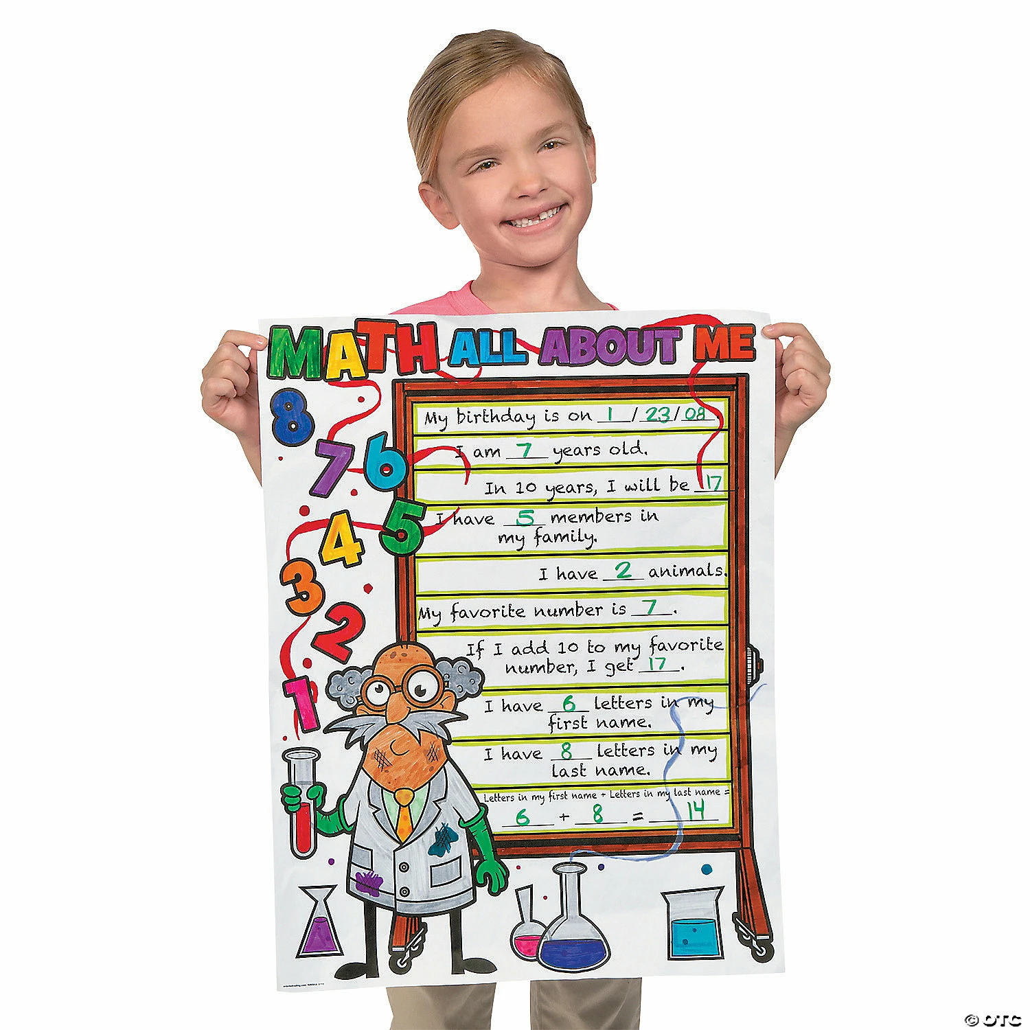 New โ๏ธ Color Your Own Math All About Me Posters - 30 Pc. ๐ 5 New โ๏ธ Color Your Own Math All About Me Posters - 30 Pc. ๐ - Image 3