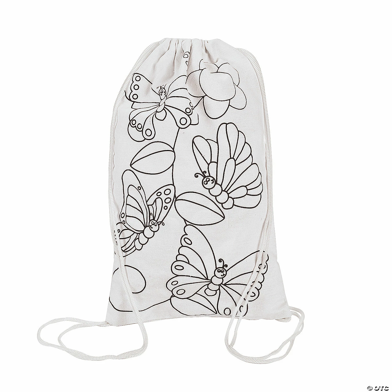 Outlet ๐ Color Your Own Medium Butterfly Canvas Drawstring Bags - 12 Pc. ๐ฏ 4 Outlet ๐ Color Your Own Medium Butterfly Canvas Drawstring Bags - 12 Pc. ๐ฏ - Image 2