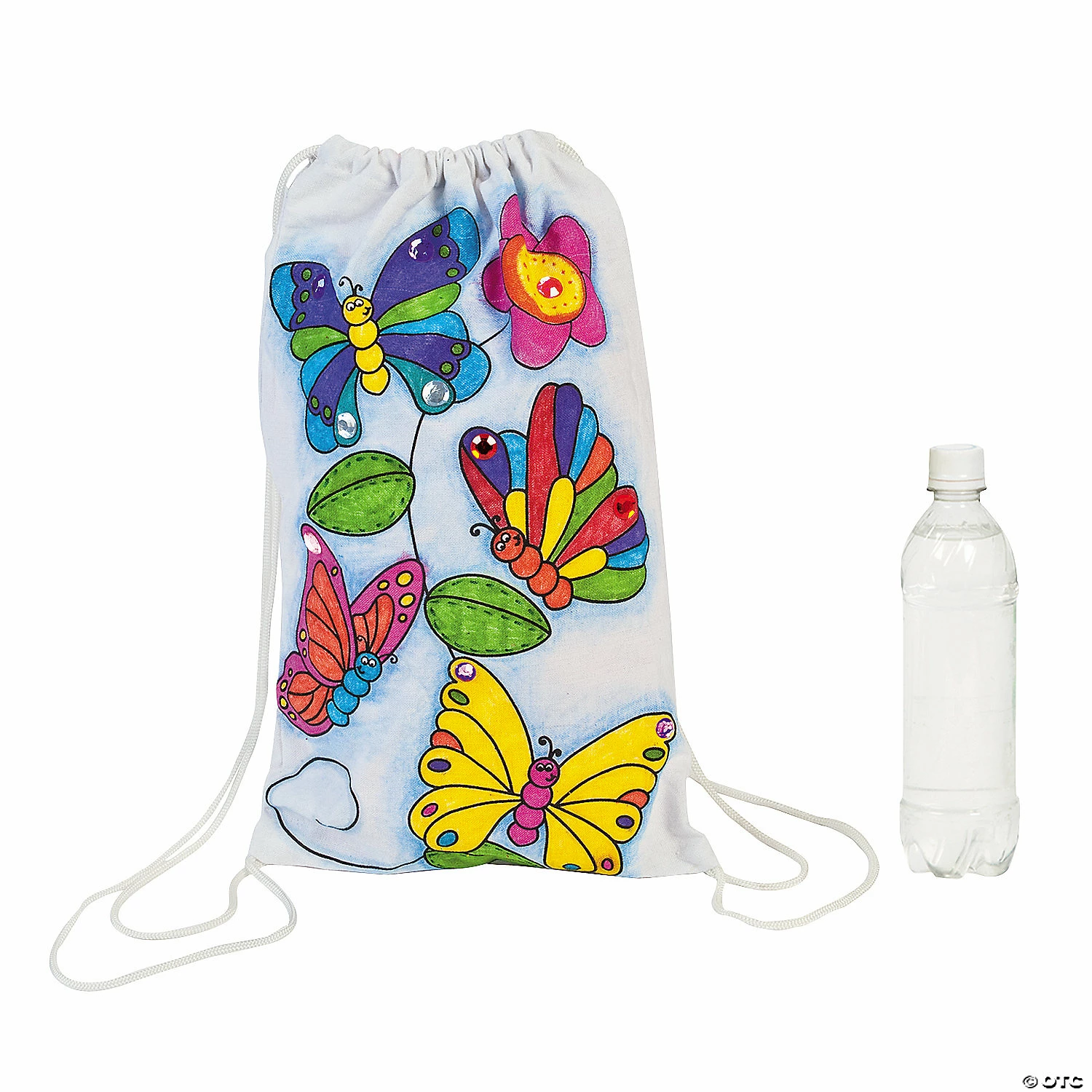 Outlet ๐ Color Your Own Medium Butterfly Canvas Drawstring Bags - 12 Pc. ๐ฏ 3 Outlet ๐ Color Your Own Medium Butterfly Canvas Drawstring Bags - 12 Pc. ๐ฏ